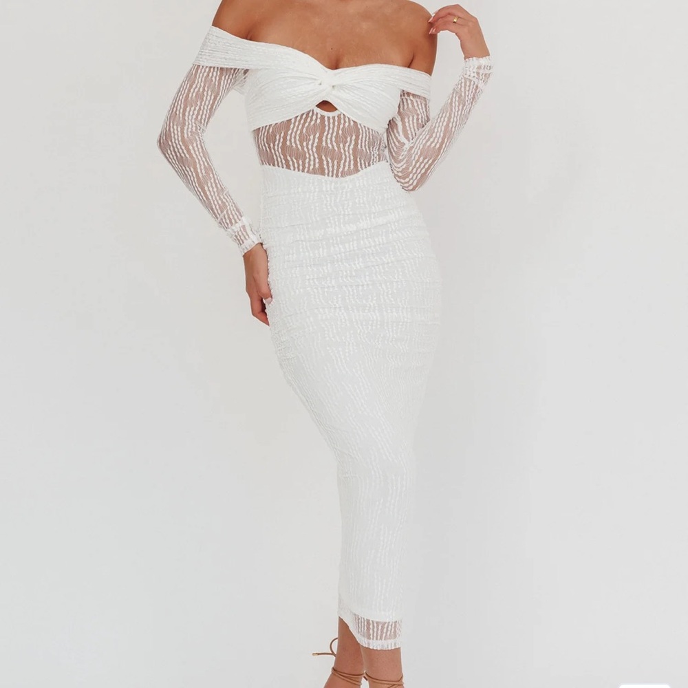 White Off-Shoulder Dress